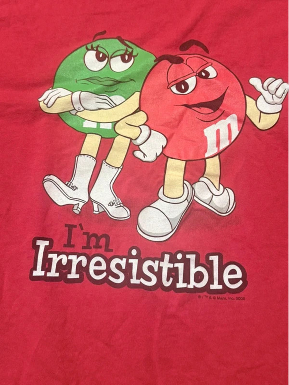 2005 M&M’s “I’m Irresistible” Graphic T-Shirt Size Large 1296